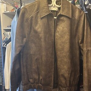 Oak & Fort Faux Leather Jacket OVERSIZED